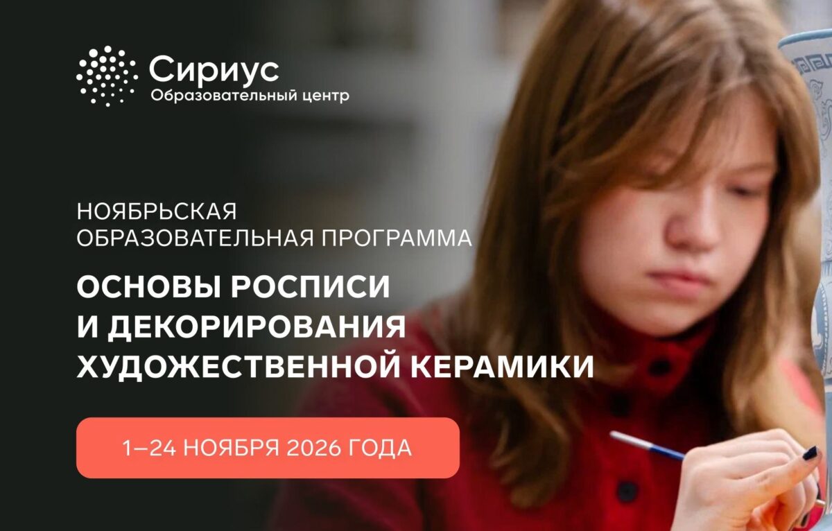 В Образовательном центре «Сириус» стартовал конкурсный отбор на образовательные программы по изобразительному искусству