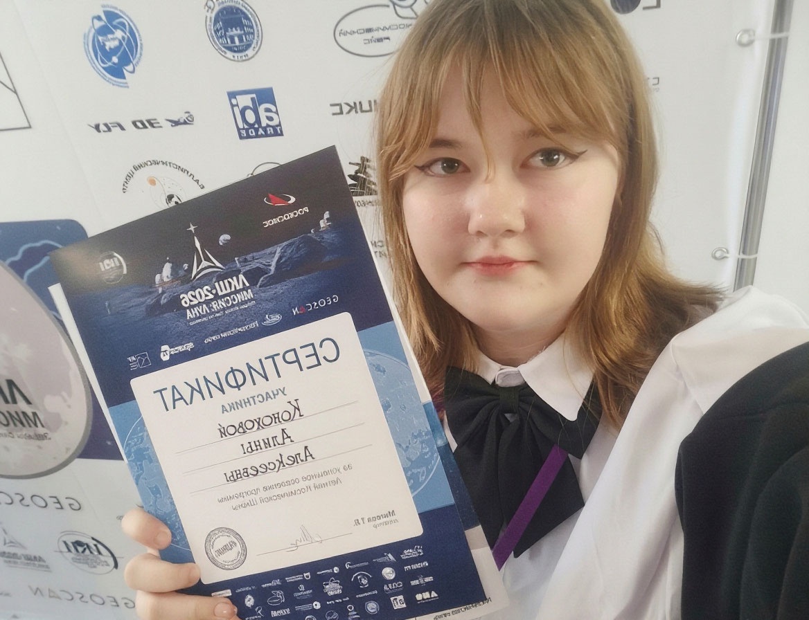 Обучающаяся Центра «ОГМА» Алина Конохова стала участницей «Летней космической школы»!
